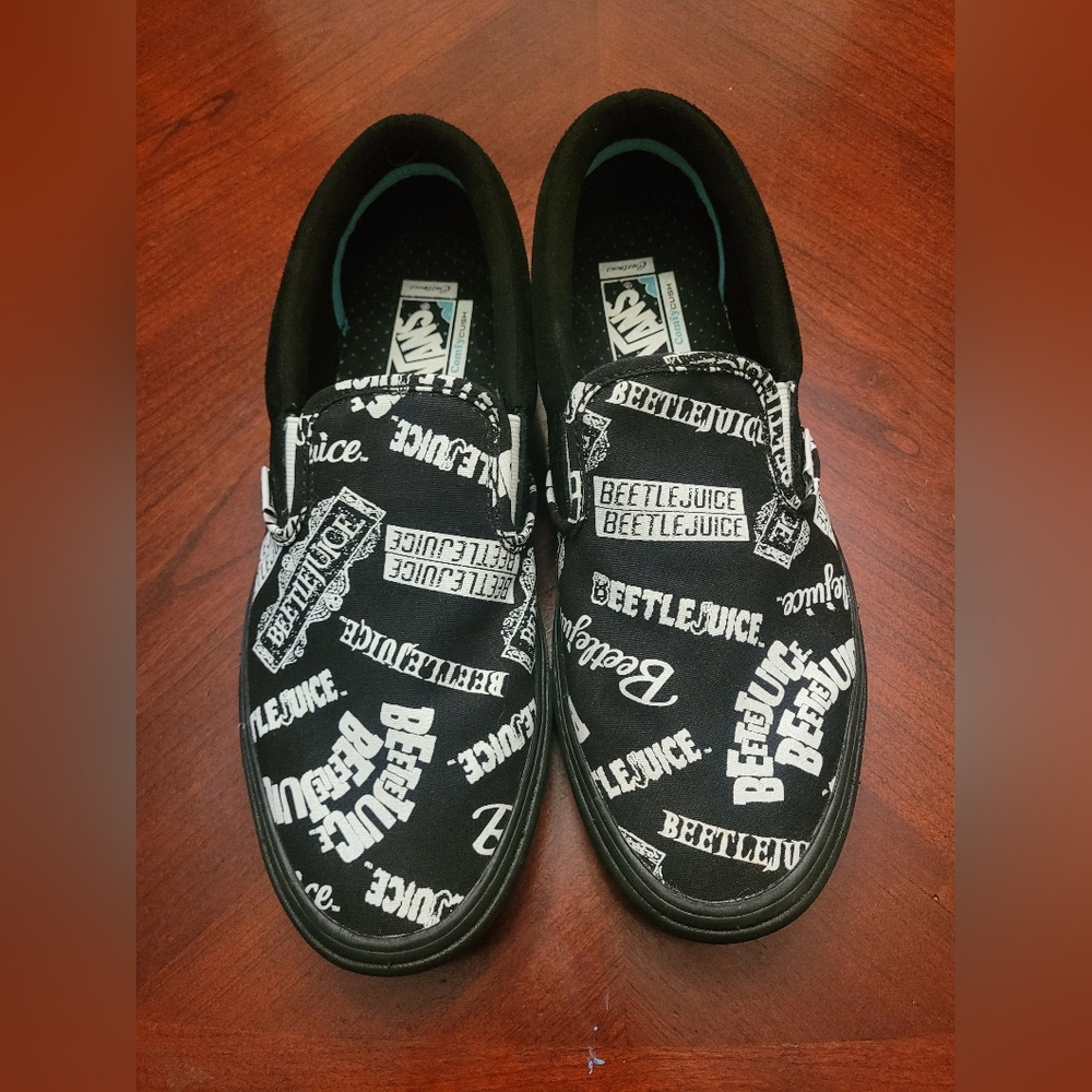Vans Custom Collab Bettlejuice Graphic Slip-On Sneakers - Picture 6 of 6